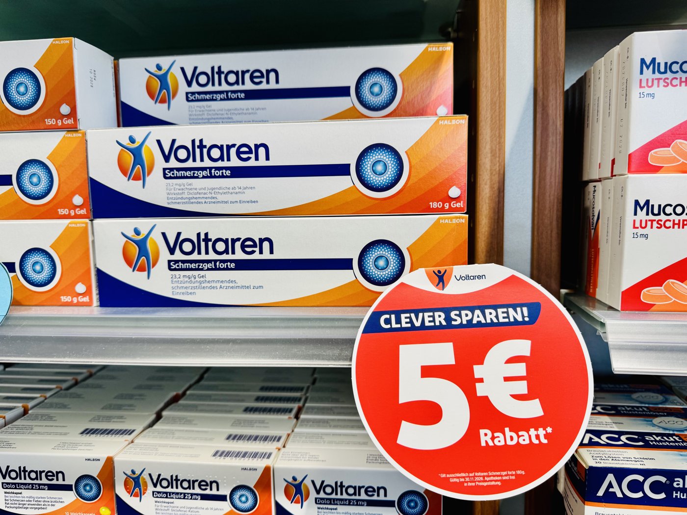 Voltaren Aktion: 5 Euro Rabatt